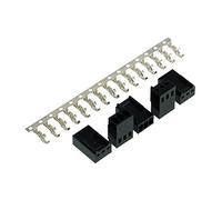 Phobya 0 Fan Power Connector 3Pin Female Incl. 3 Pins - 5 pcs Black Cables Conectores