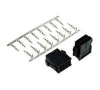 ZK Phobya VGA Power Connector 8Pin socket incl. 8 pins - 2 pieces Black