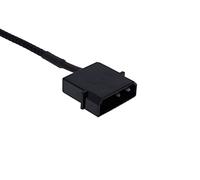 Phobya 0 Y-Cable for PWM Splitter 4Pin PWM to 4Pin PWM & 4Pin Molex 50cm - Black Cables Ventiladores Cables & Adaptadores