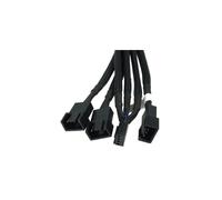 LK Phobya Y-cable 4Pin PWM to 3x 4Pin PWM - Black 30cm