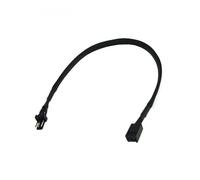 Phobya Cable Extensor de Alimentación 3 Pines Macho/Hembra 30cm Negro