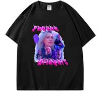 Phoebe Bridgers Mitski Hip Hop Rock Unisex 100% Cotton Short-Sleeve T-Shirts Black XL