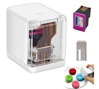 PHOEJIX Impresora portátil de Alimentos de Mano, Impresora dealimentos inyección de Tinta Comestible, con Tinta Desmontable y Control de aplicación, con tecnología Avanzada de inyección Tinta térmica