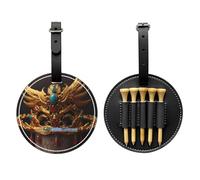 Phoeni Crown - Bolsa de almacenamiento para camisetas de golf con estampado negro, solo para hombres, material de poliuretano duradero, fácil de llevar, mejora la experiencia de golf