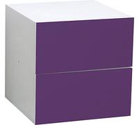 Phoenix 34x34x38 hyazinth Frente vidriado Tablero de virutas melamina va con Las estanterías de Leonardo Sistema Push Open