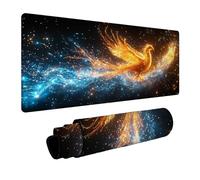 Phoenix Alfombrilla Ratón 40 x 100 x 0.3 cm Impermeable Alfombrilla Ratón XXL Cielo Estrellado, Mousepad Mejora la Precisión y la Velocidad para Pc Gaming Mouse y Oficina Home Decoration FSBD-4386