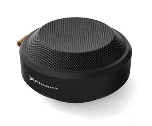 Phoenix - Altavoz Impermeable, Speaker Portátil, Conexión Bluetooth 5.0, Auxiliar-In y Opción de TWS, Batería de 5 Hrs, Potencia 5W, Color Negro.