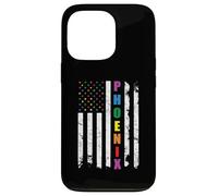 Phoenix Arizona LGBTQ Gay Pride Month American Flag Rainbow Carcasa para iPhone 13 Pro