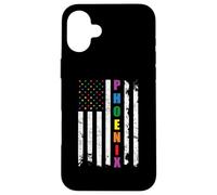 Phoenix Arizona LGBTQ Gay Pride Month American Flag Rainbow Carcasa para iPhone 16 Plus