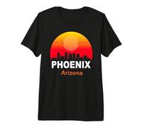 Phoenix Arizona Vintage Sunset Retro City State USA Camiseta Premium