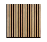 Phoenix Artpanel Paneles Acusticos Decorativos con Laminas de Madera y Fieltro para Pared 60 x 60 x 2.1 cm (4 Piezas, Roble)