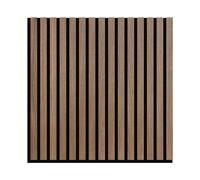 Phoenix Artpanel Paneles Acusticos Decorativos con Laminas de Madera y Fieltro para Pared 60 x 60 x 2.1 cm (4 Piezas, Walnut)