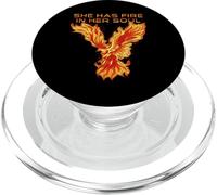 Phoenix Bird Ella Tiene Fuego en su Alma PopSockets PopGrip para MagSafe