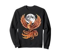 Phoenix Bird Luna Llena Fuego Bird Rejuvenecimiento Sudadera