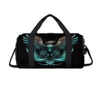 Phoenix - Bolsa deportiva con compartimento para zapatos, bolsa de fin de semana, bolsa de viaje para el gimnasio, organizador de equipaje para mujeres, hombres, niños y niñas
