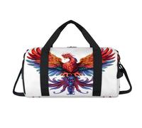 Phoenix - Bolsa deportiva de lona con compartimento para zapatos, bolsa de fin de semana, bolsa de viaje, gimnasio, organizador de equipaje para mujeres, hombres, niños y niñas