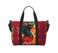 Phoenix - Bolsas de viaje para mujer, bolsa de gimnasio deportiva, bolsa de lona para entrenamiento, para llevar durante la noche, Black, Talla única