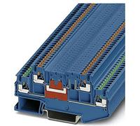 Phoenix - Borne paso conexion push-in ptt 1,5/s-2l azul