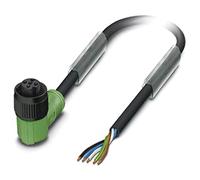 Phoenix - Cable sac-5p-5,0-pur/m12fr-p negro 5m