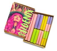Phoenix Candle Company Ostara | Paquete de 18 velas de altar de cera de abejas | Guía de Ostara A4 | Rueda del año | Sin perfume | Laminado a mano | Tiempo de combustión 35 a 160 minutos |
