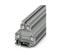 PHOENIX CONTACT Abrazadera de dos pisos UKK 5, conexión por tornillo, sección transversal de 0,2 mm² a 4 mm², 24-12 AWG, 6,2 mm de ancho, gris, 1 unidad