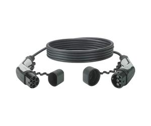 PHOENIX CONTACT Cable de carga para coche eléctrico tipo 2 (modo 3) - Cable de carga EV 1204137 E-Auto e híbrido - Tipo 2 a tipo 2 - Ingeniería alemana - Ergonómico y robusto I 1 fase - 3,7 kW - Negro