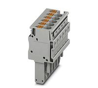 PHOENIX CONTACT Conector PP-H 4/6, 800 V, 32 A, 6 pines, sección transversal, color gris, 25 unidades