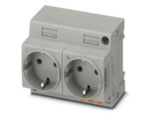 Phoenix Contact Doble Toma Con Indicador LED (Enchufe Europeo) - 0804049