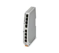 Phoenix Contact FL Switch 1000 - Conmutador Ethernet (8 x RJ45/100 Mbit/s, hasta 100 m, para carriles DIN, 8, 24 V DC)
