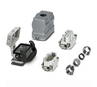 PHOENIX CONTACT HC-KIT-B10-R01 - Juego de conectores (boquillas B10 y carcasa de montaje, 10 pines macho e inserto hembra, cable M25, 383.300 g)