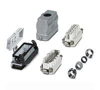PHOENIX CONTACT HC-KIT-B16-R01 - Juego de conectores, boquillas B16 y carcasa de montaje, 16 pines macho e inserto hembra, conexión de cable M25, 473.300 g