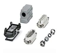 PHOENIX CONTACT HC-KIT-B16-R03 - Juego de conectores, boquillas B16 y carcasa de montaje, 16 pines macho e inserto hembra, conexión de cable M25, 604.600 g