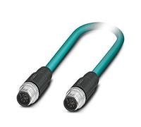 PHOENIX CONTACT NBC-M12MS/0.5-94B/M12MS US - Cable de red (8 pines, 0,5 m, 53.450 g), color azul