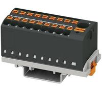 PHOENIX CONTACT PTFIX 6/18X2,5-NS35 BK - Bloque de distribución vertical y alimentación integrada, 690 V, 24 A, número de conexiones, sección transversal 0,14 mm²