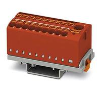 Phoenix Contact PTFIX 6/18X2,5-NS35 - Bloque de distribución con orientación vertical y alimentación integrada, 690 V, 24 A, número de conectores 19, sección transversal 0,14 mm²-4 mm², color rojo, 8