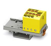 PHOENIX CONTACT PTFIX 6/6X2,5-NS35 YE - Bloque de distribución vertical y alimentación integrada, 690 V, 24 A, número de puertos 7, sección transversal 0,14 mm² - 4 mm²