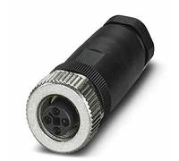 PHOENIX CONTACT SACCEC-M12MS-5CON-M16/0.5-920 Bus System - Enchufe empotrable (5 pines, M12, codificado, montaje frontal y tornillo con rosca M16, posicionable, 0,5 m)
