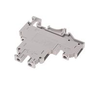 PHOENIX CONTACT UKKB 5 - Abrazadera de doble piso, conexión de tornillo, 0,2 mm² - 4 mm², sección transversal, 24-12 AWG, 6,2 mm de ancho, gris, 50 unidades