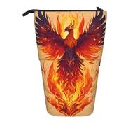 Phoenix - Estuche retráctil vertical para lápices, maquillaje, bolsa de almacenamiento para bolígrafos, lápices y objetos pequeños, Black, Talla única, Neceser de maquillaje