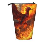 Phoenix - Estuche retráctil vertical para lápices, maquillaje, bolsa de almacenamiento para bolígrafos, lápices y objetos pequeños, Black, Talla única, Neceser de maquillaje