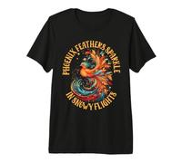 Phoenix Feathers Sparkle Christmas Mystical Creatures Camiseta Premium