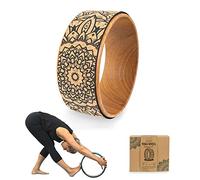 Phoenix Fitness Unisex Cork Yoga Wheel, Mint, 33 cm