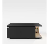 phoenix group AG Minecraft - Mueble bajo con 2 Puertas, Compartimento para Consola, Color Negro