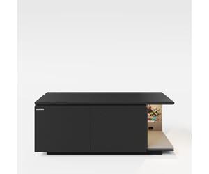 phoenix group AG Minecraft - Mueble bajo con 2 Puertas, Compartimento para Consola, Color Negro