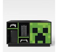 phoenix group AG Mueble bajo para TV con Puerta con Apertura Push-Open, diseño Creeper, Compartimento para Consola y Estante, Color Negro