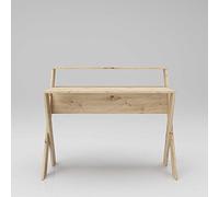 phoenix group Montreal - Escritorio de Madera de Roble Artesano, Doble Estante