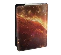 Phoenix in The Flame - Funda organizadora para pasaporte de piel sintética para viajes, para hombres y mujeres, 6.5 pulgadas