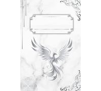 Phönix Journal (Silber Edition): Mystisches Phönix Notizbuch | Silbernes Marmor-Design | 150 Seiten | Für Schreiben & Reflexion | Blanko