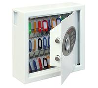 Phoenix KS0031E Blanco caja portallaves y organizador - Armario para llaves (Blanco, Cerradura con combinación, 300 x 100 x 280 mm)