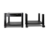 Phoenix - Mesa Auxiliar para Impresora, 3 Niveles, con Ruedas, Montaje Modular, Color Negro